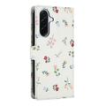 Samsung Galaxy A57 Rombisk blomsterlommebok-etui