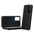 Samsung Galaxy A57 Smart Clear View Flip-etui med kortspor - Svart