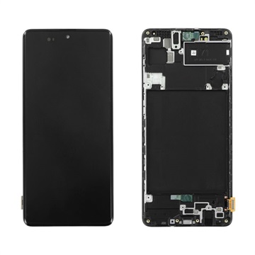Samsung Galaxy A71 Frontdeksel & LCD-skjerm GH82-22152A - Svart