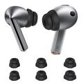 Samsung Galaxy Buds3 Pro Ahastyle DD09 Ørepropper i silikon - Svart
