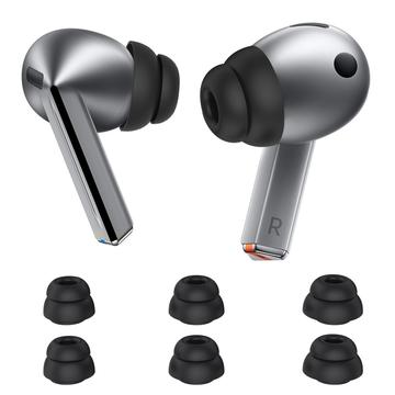 Samsung Galaxy Buds3 Pro Ahastyle DD09 Ørepropper i silikon - Svart