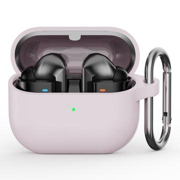 Samsung Galaxy Buds3 Pro Silikondeksel med Karabinkroken - Rosa