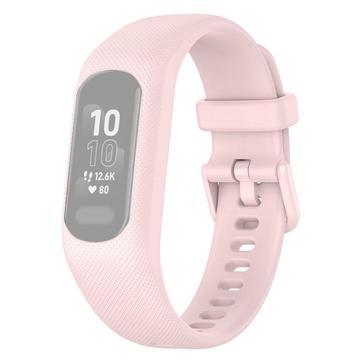 Garmin Vivosmart 5 Erstatnings Silikonstropp med Integrert Ramme - Rosa