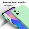 Samsung Galaxy M06/F06 5G Flytende silikon-deksel med håndstropp - grønn