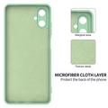 Samsung Galaxy M06/F06 5G Flytende silikon-deksel med håndstropp - grønn