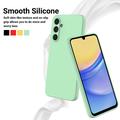 Samsung Galaxy M16/F16 Flytende silikon-deksel med håndstropp - grønn