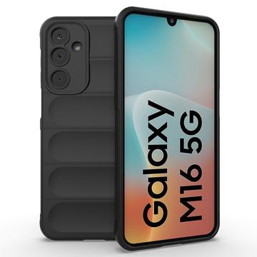 Samsung Galaxy M16/F16 Rugged TPU-deksel - Svart