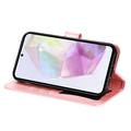 Samsung Galaxy M35 Mandala Series Lommebok-deksel - Rosa