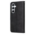Samsung Galaxy M35 Lommebok-deksel med Magnetisk Lukning - svart