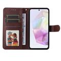 Samsung Galaxy M35 Lommebok-deksel med Magnetisk Lukning - brun