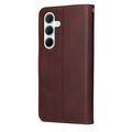 Samsung Galaxy M35 Lommebok-deksel med Magnetisk Lukning - brun