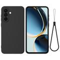 Samsung Galaxy M36 Flytende silikon-deksel med håndstropp