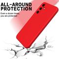 Samsung Galaxy M55 Liquid Silikondeksel - Rød