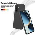 Samsung Galaxy M56 Flytende silikon-deksel med håndstropp - svart
