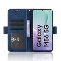 Samsung Galaxy M56 Kortholder Lommebokveske - blå