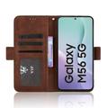 Samsung Galaxy M56 Kortholder Lommebokveske - brun