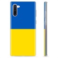 Samsung Galaxy Note10 TPU-deksel Ukrainsk flagg - Gul og lyseblå