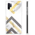 Samsung Galaxy Note10+ TPU-deksel - Abstrakt Marmor