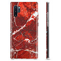Samsung Galaxy Note10+ TPU-deksel - Rød Marmor