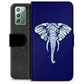 Samsung Galaxy Note20 Premium Lommebok-deksel - Elefant