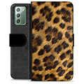 Samsung Galaxy Note20 Premium Lommebok-deksel - Leopard