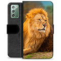 Samsung Galaxy Note20 Premium Lommebok-deksel - Løve