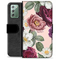 Samsung Galaxy Note20 Premium Lommebok-deksel - Romantiske Blomster