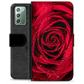 Samsung Galaxy Note20 Premium Lommebok-deksel - Rose