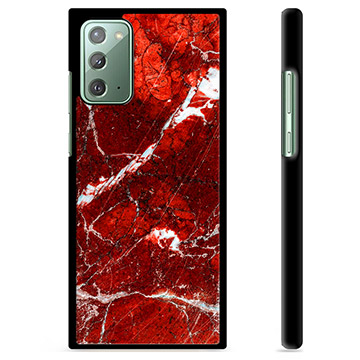 Samsung Galaxy Note20 Beskyttelsesdeksel - Rød Marmor