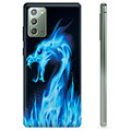 Samsung Galaxy Note20 TPU-deksel - Blå Flamme Drage
