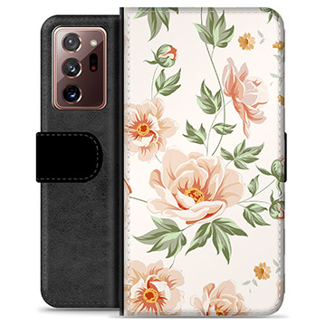 Samsung Galaxy Note20 Ultra Premium Lommebok-deksel - Floral