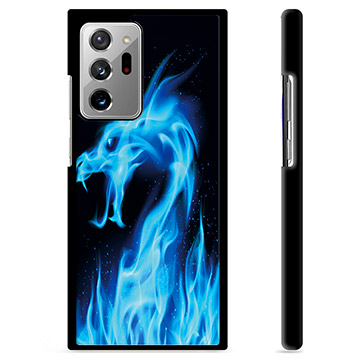 Samsung Galaxy Note20 Ultra Beskyttelsesdeksel - Blå Flamme Drage