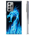Samsung Galaxy Note20 Ultra TPU-deksel - Blå Flamme Drage