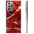 Samsung Galaxy Note20 Ultra TPU-deksel - Rød Marmor