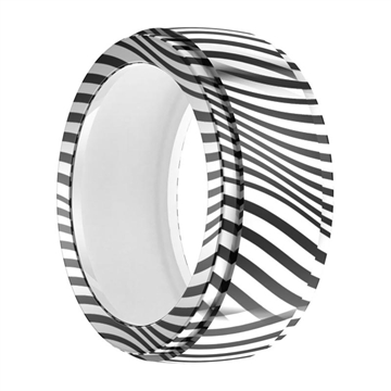 Samsung Galaxy Ring Anti-riper silikonveske - Størrelse: 6/7/8/9 - Sebra stripe