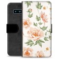 Samsung Galaxy S10 Premium Lommebok-deksel - Floral