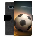 Samsung Galaxy S10 Premium Lommebok-deksel - Fotball