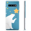 Samsung Galaxy S10+ TPU-deksel - Isbjørn