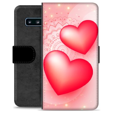 Samsung Galaxy S10 Premium Lommebok-deksel - Love