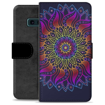 Samsung Galaxy S10e Premium Lommebok-deksel - Fargerik Mandala