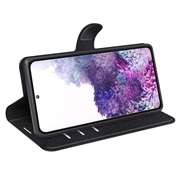 Samsung Galaxy S20 5G Lommebok-deksel med Stativ - Svart