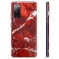 Samsung Galaxy S20 FE TPU-deksel - Rød Marmor