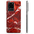 Samsung Galaxy S20 Ultra TPU-deksel - Rød Marmor