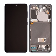 Samsung Galaxy S21 5G Frontdeksel & LCD-skjerm GH82-24544A - Grå