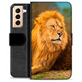 Samsung Galaxy S21+ 5G Premium Lommebok-deksel - Løve