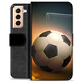 Samsung Galaxy S21+ 5G Premium Lommebok-deksel - Fotball
