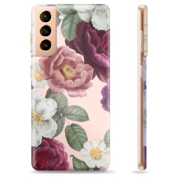 Samsung Galaxy S21+ 5G TPU-deksel - Romantiske Blomster