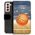 Samsung Galaxy S21 5G Premium Lommebok-deksel - Basketball