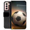 Samsung Galaxy S21 5G Premium Lommebok-deksel - Fotball