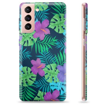 Samsung Galaxy S21 5G TPU-deksel - Tropiske Blomster